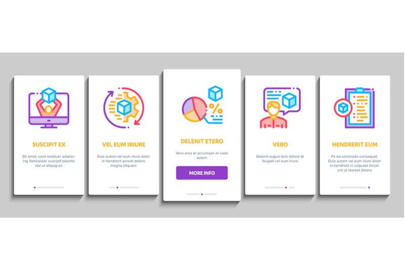 product-manager-work-onboarding-elements-icons-set-vector