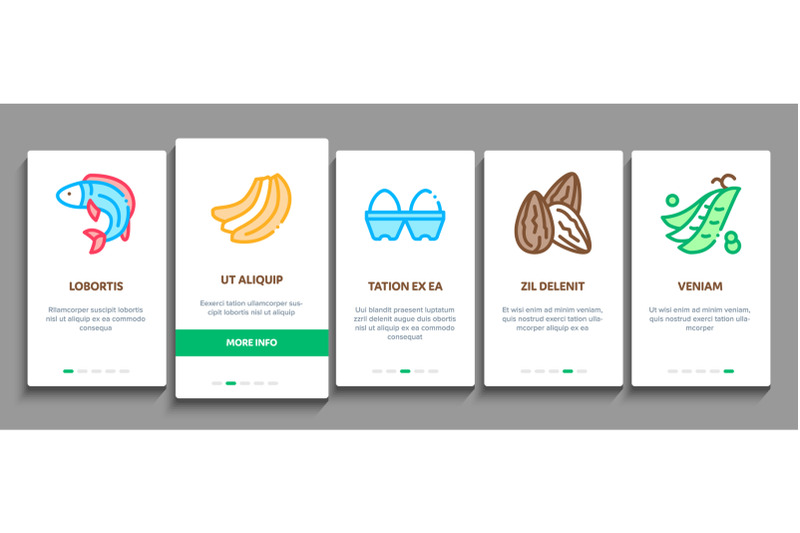 protein-food-nutrition-onboarding-elements-icons-set-vector