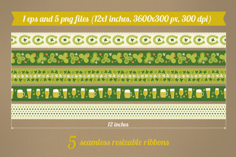 st-patrick-s-day-seamless-ribbons