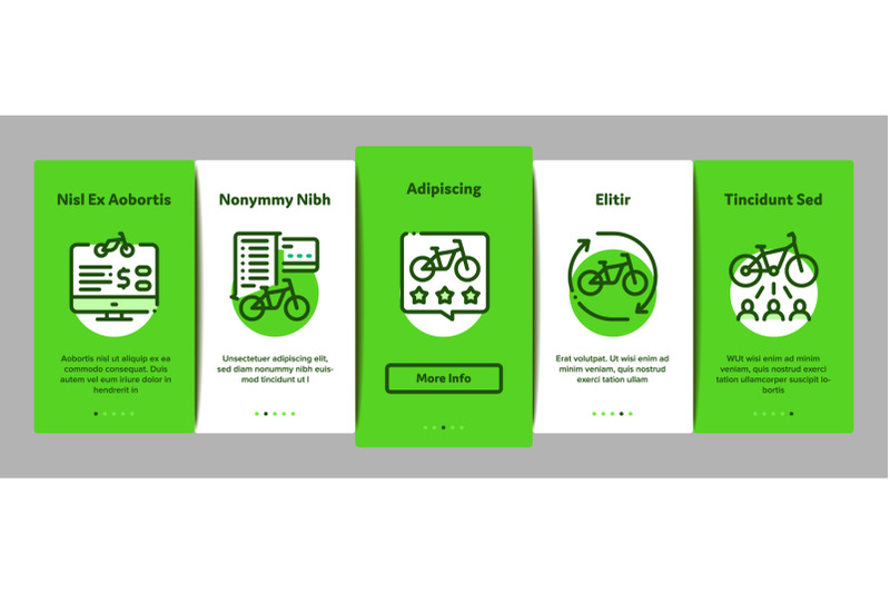 bike-sharing-business-onboarding-elements-icons-set-vector