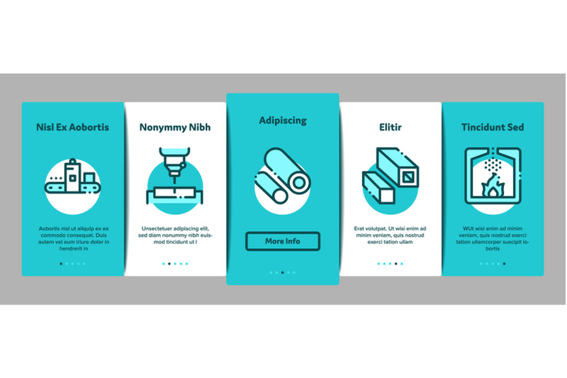 metallurgical-onboarding-elements-icons-set-vector