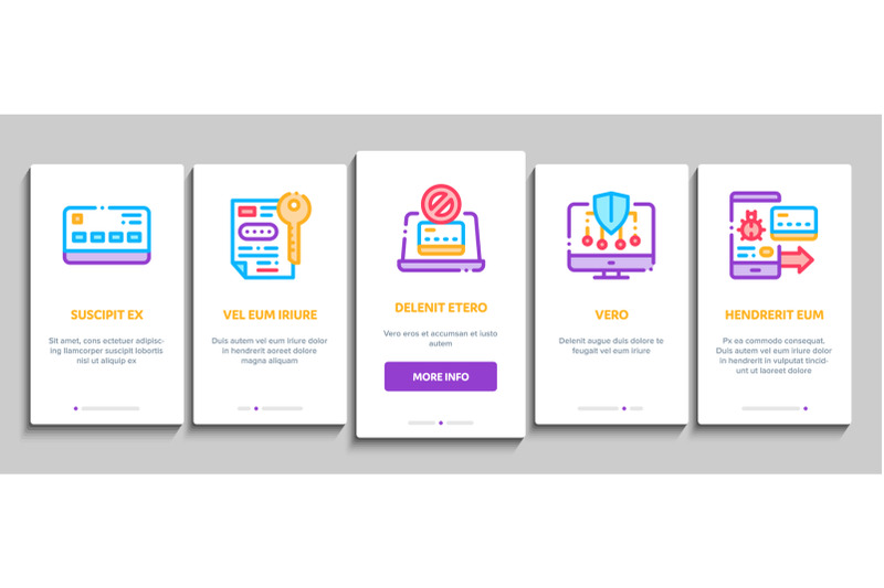 carder-hacker-onboarding-elements-icons-set-vector