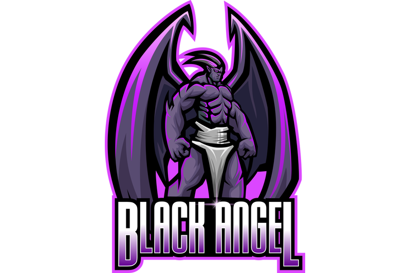 black-angel-esport-mascot-logo