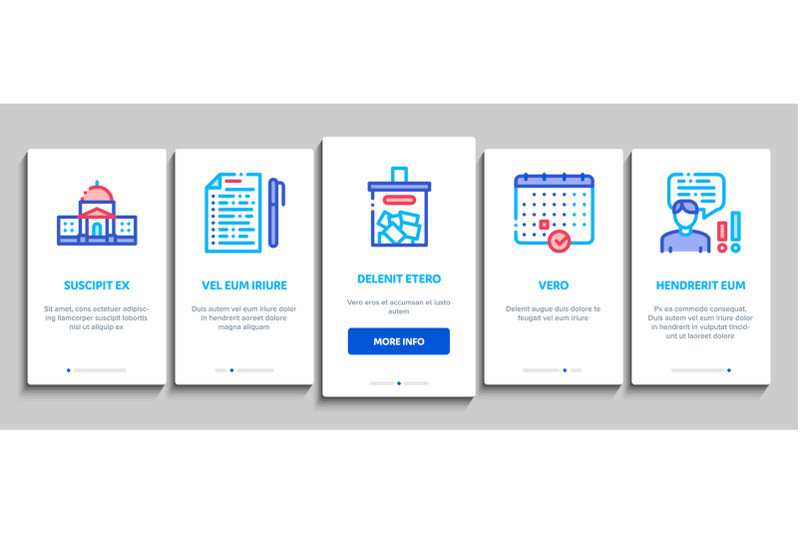 voting-and-election-onboarding-set-vector