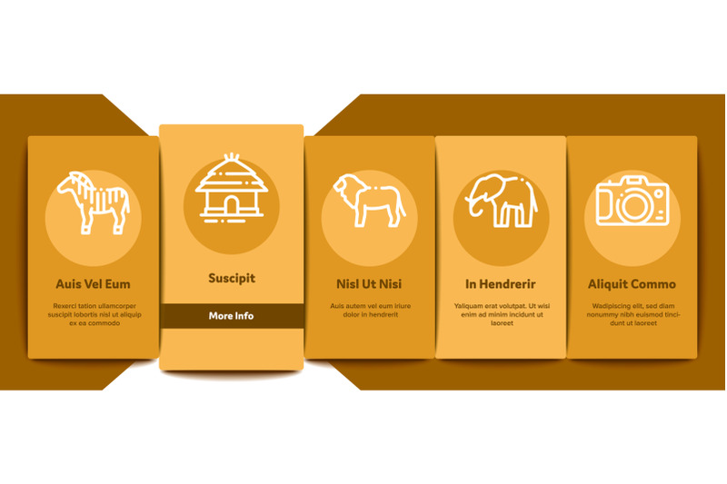 safari-travel-onboarding-elements-icons-set-vector