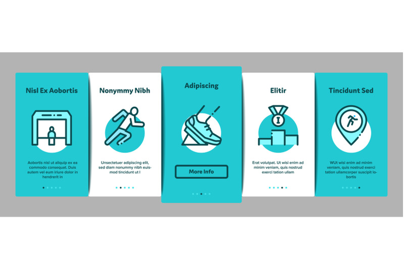 marathon-onboarding-elements-icons-set-vector