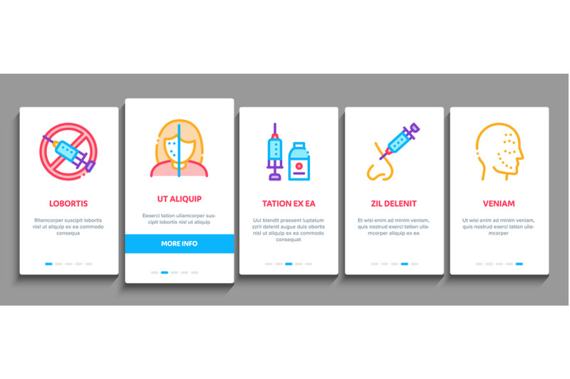 injections-onboarding-elements-icons-set-vector