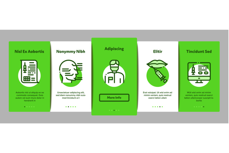 injections-onboarding-elements-icons-set-vector