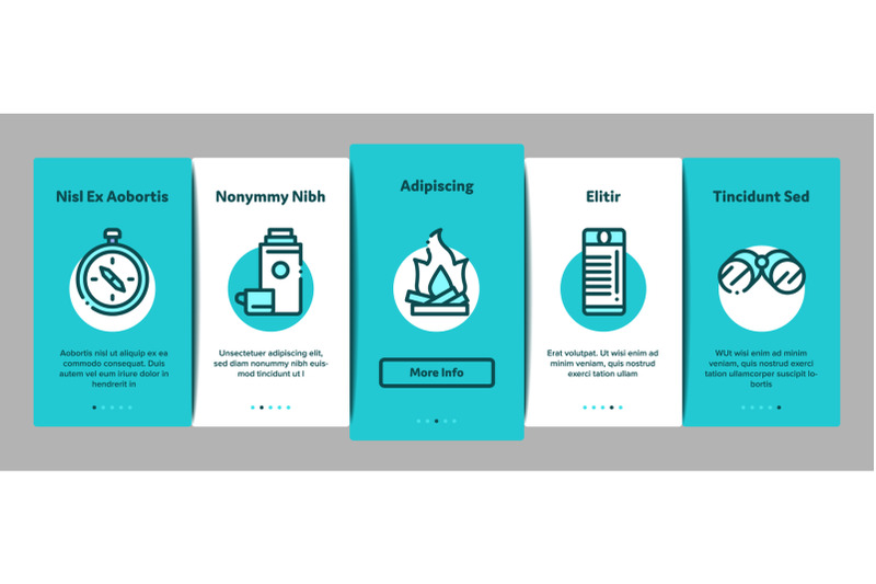 adventure-onboarding-elements-icons-set-vector