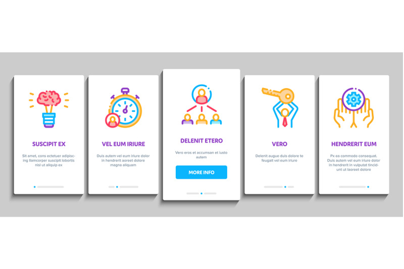 mentor-relationship-onboarding-elements-icons-set-vector