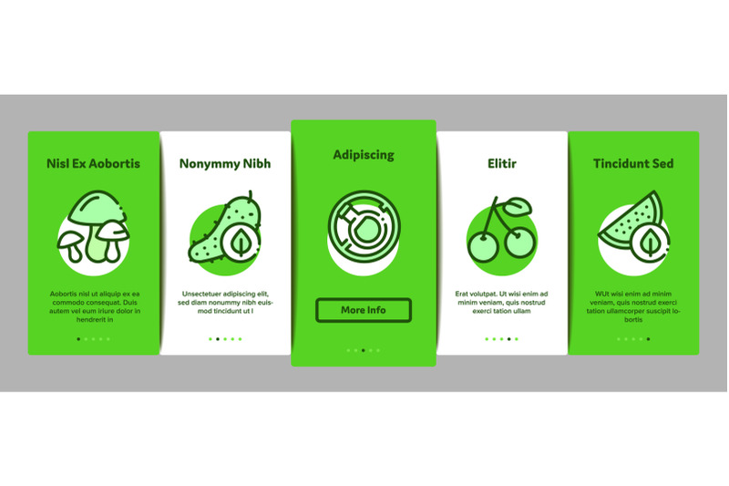 organic-eco-foods-onboarding-elements-icons-set-vector