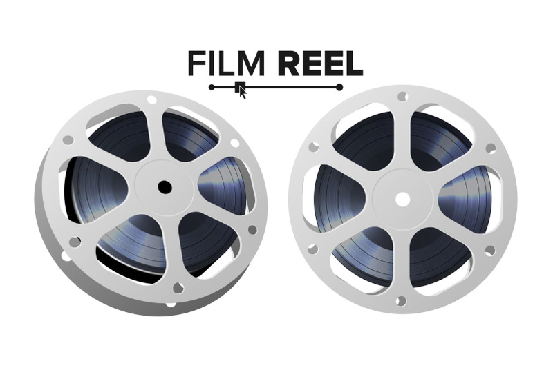 film-reel-vector-retro-movie-object-classic-twisted-cinema-tape-isolated-illustration