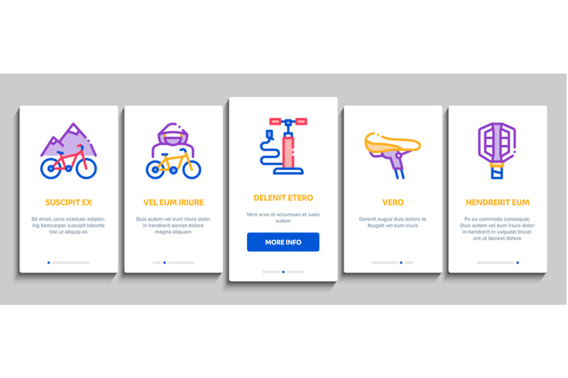 bicycle-bike-details-onboarding-elements-icons-set-vector