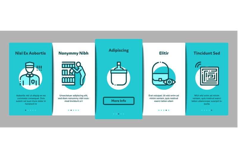 shoplifting-onboarding-elements-icons-set-vector