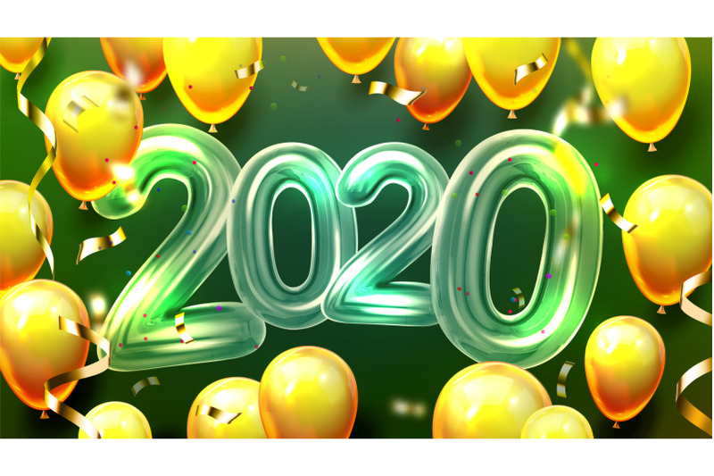 2020-helium-balloons-and-confetti-banner-vector