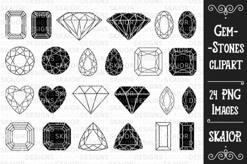 Gemstone Clipart By Skaior | TheHungryJPEG.com