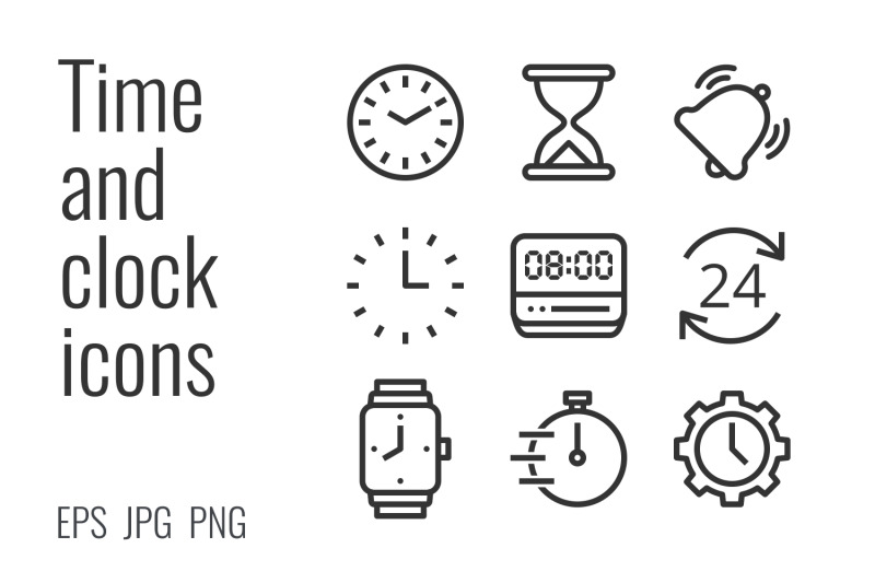 18-time-and-clock-icons