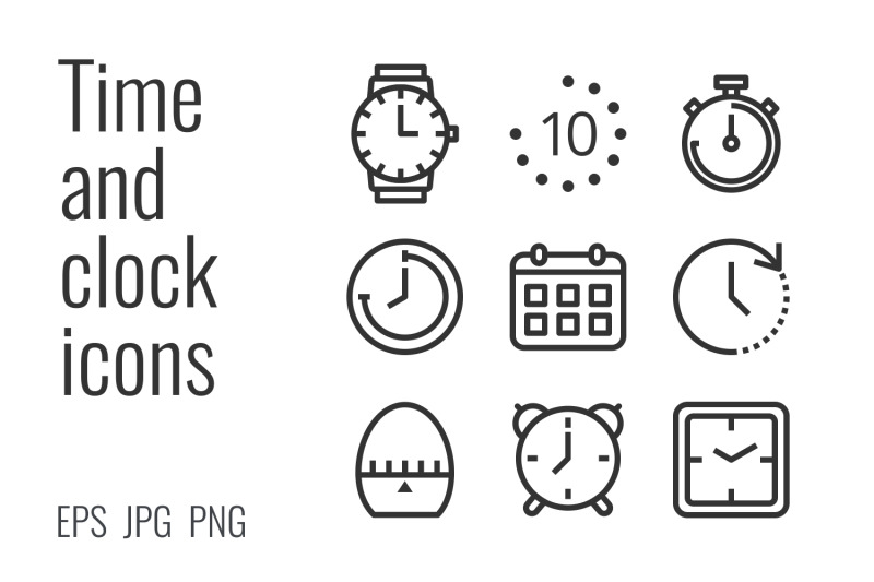 18-time-and-clock-icons