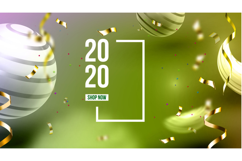 bright-invitation-card-celebrating-2020-vector