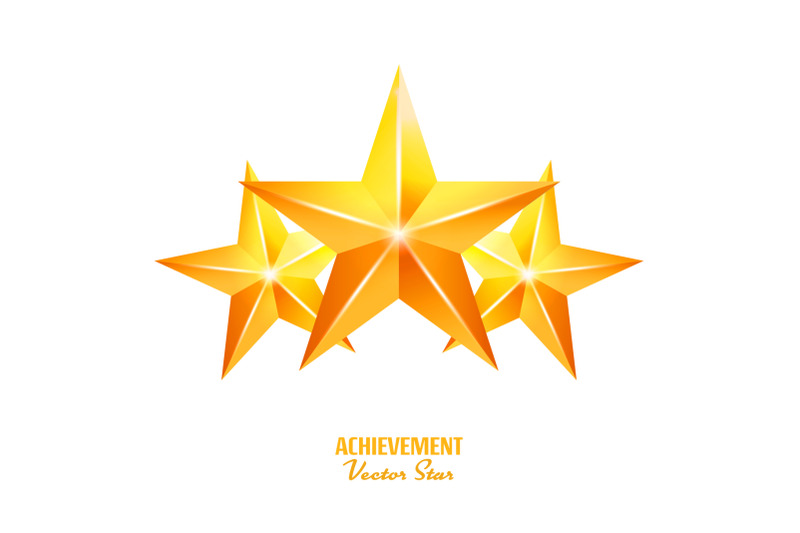 three-achievement-vector-stars-yellow-sign-golden-decoration-symbol-3d-shine-icon-isolated-on-white-background