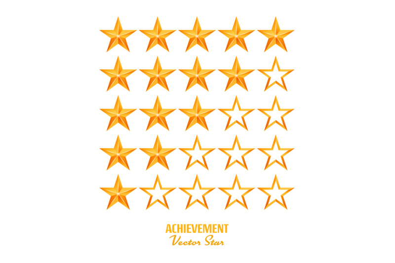 achievement-vector-stars-for-game-and-review-rating-like-symbol-succes-sign-classify-concept-realistic-element-isolated-on-white