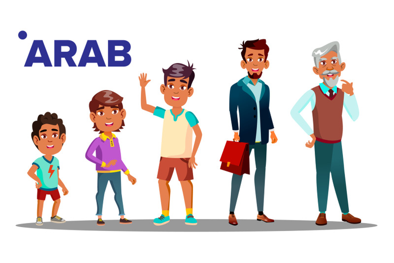 arab-muslim-male-set-people-person-vector-grandfather-father-son-grandson-baby-vector-vector-isolated-illustration