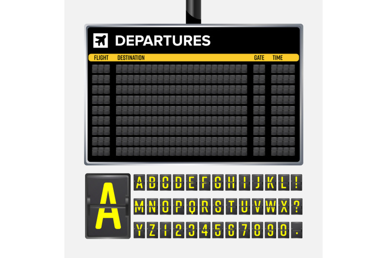 airport-board-vector