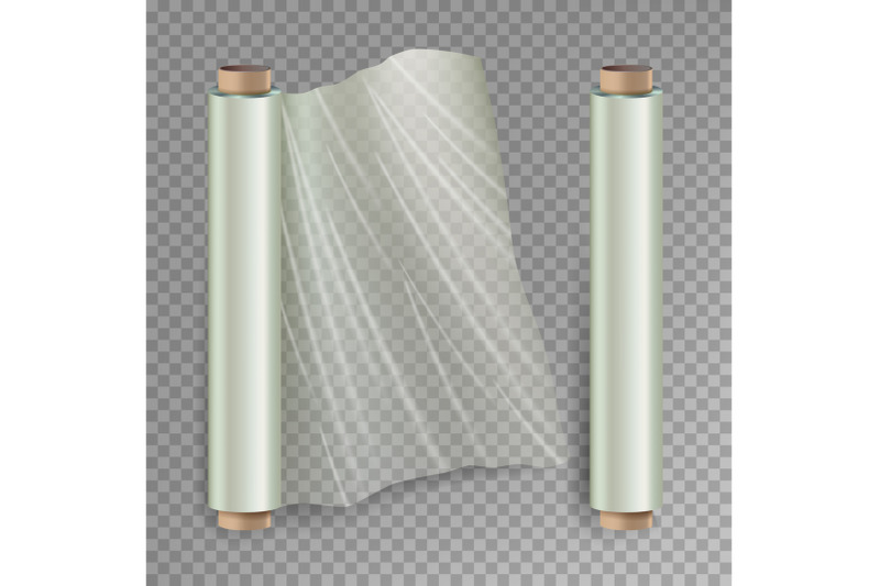 roll-of-wrapping-stretch-film-vector-opened-and-closed-polymer-packaging-cellophane-plastic-wrap-isolated-on-transparent-background-illustration