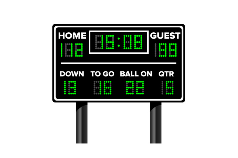 american-football-scoreboard-sport-game-score-digital-led-dots-vector-illustration-time-guest-home