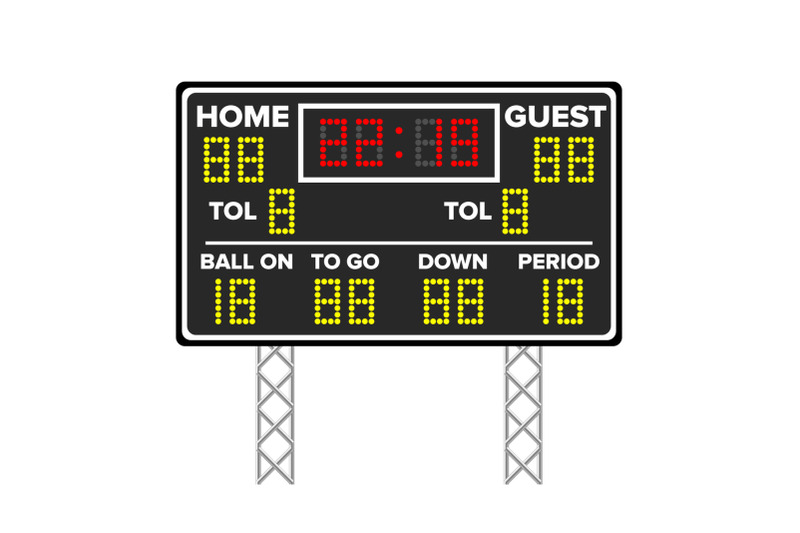 american-football-scoreboard-sport-game-score-digital-led-dots-vector-illustration-time-guest-home