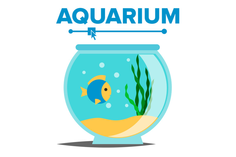 aquarium-cartoon-vector-fish-home-glass-tank-fish-habitat-house-underwater-tank-bowl-isolated-flat-illustration