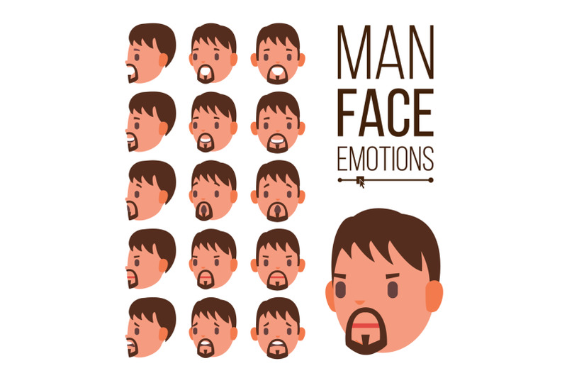 man-emotions-vector-young-male-face-portraits-sport-hockey-helmet-sadness-anger-rage-surprise-shock-isolated-flat-cartoon-illustration