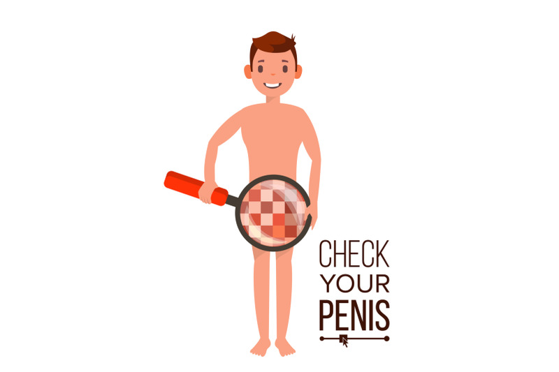 check-your-penis-vector-naked-man-with-magnifying-glass-censored-skin-body-male-impotence-healthcare-venereal-disease-sex-concept-isolated-flat-cartoon-illustration