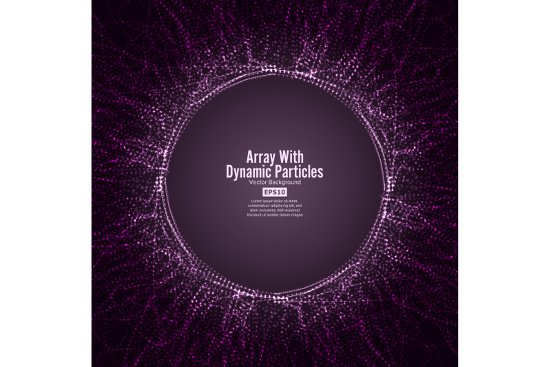 array-vector-with-dynamic-particles-round-dots-and-lines-graphic-abstract-background-lighting-effect