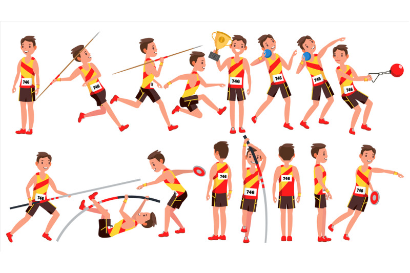 athletics-male-player-vector-in-action-sport-concept-jogging-race-sportswear-individual-sport-cartoon-character-illustration