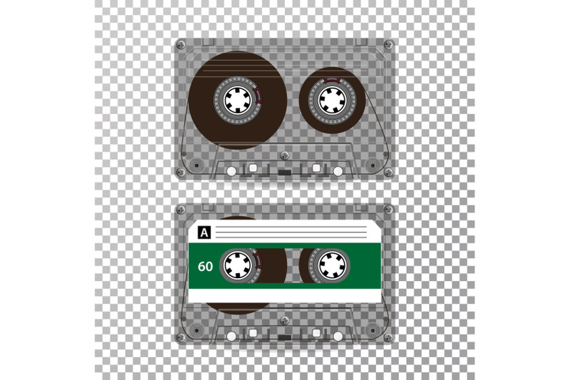 retro-audio-cassette-vector-realistic-vector-cassette-isolated-on-transparent-background