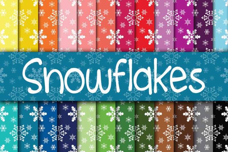 snowflakes-digital-papers