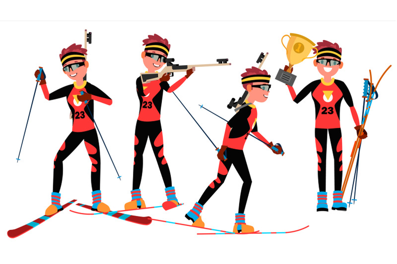 biathlon-young-man-player-vector-man-shooting-range-aiming-with-competitive-gun-flat-athlete-cartoon-illustration