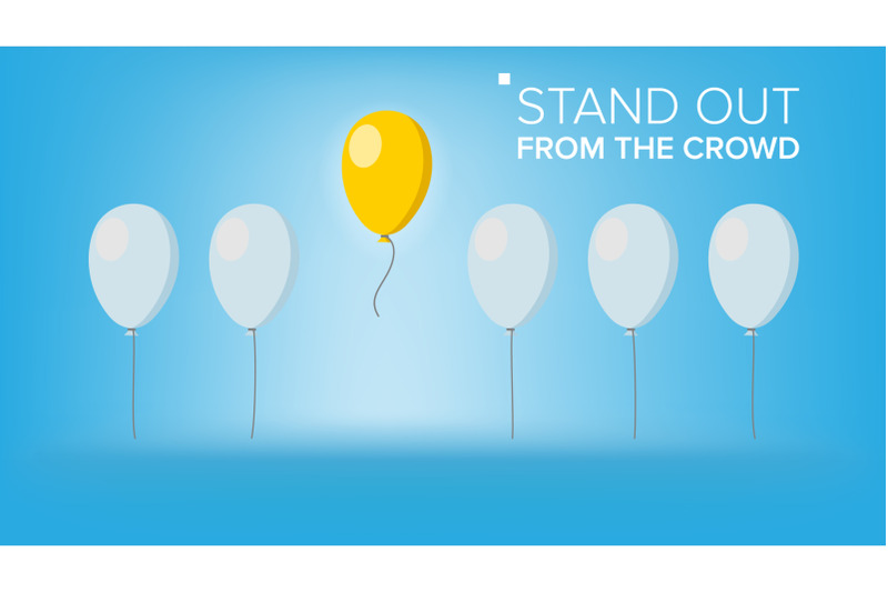 stand-out-from-the-crowd-vector-outstanding-flying-balloon-on-light-different-from-other-business-success-good-idea-independence-flat-illustration