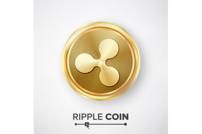 ripple-coin-gold-coin-vector