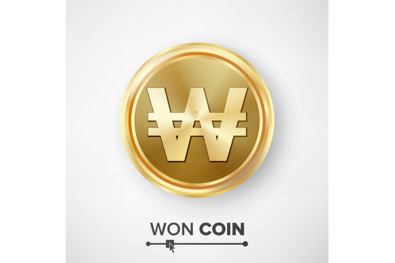 won-gold-coin-vector