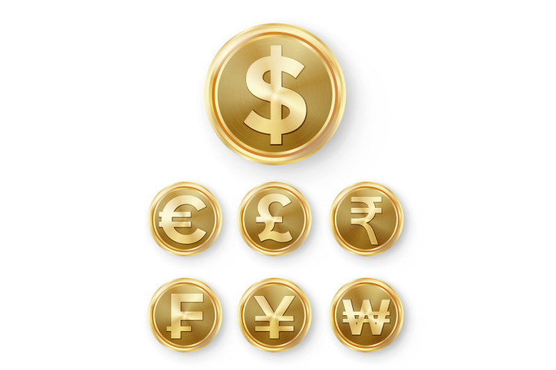 gold-coins-set-vector