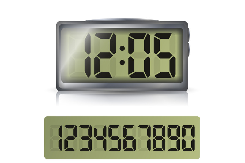 digital-alarm-clock-vector-classic-digital-clock-with-lcd-display-isolated