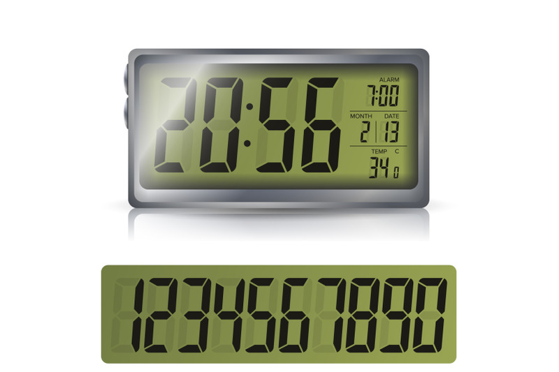 alarm-clock-vector-retro-liquid-crystal-alarm-clock-isolated-illustration