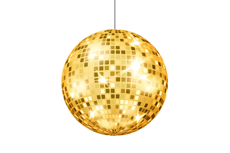 gold-disco-ball-vector-dance-club-retro-party-classic-light-element-mirror-ball-isolated-on-white-background-illustration