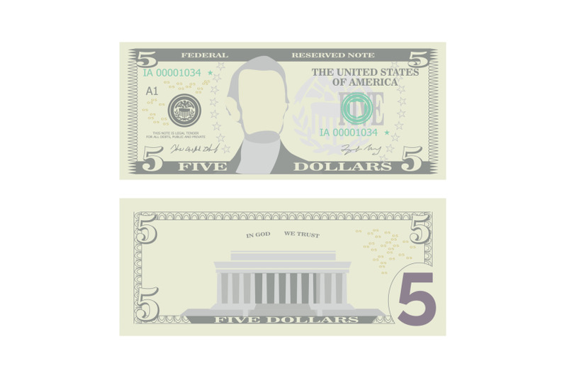 5-dollars-banknote-vector-cartoon