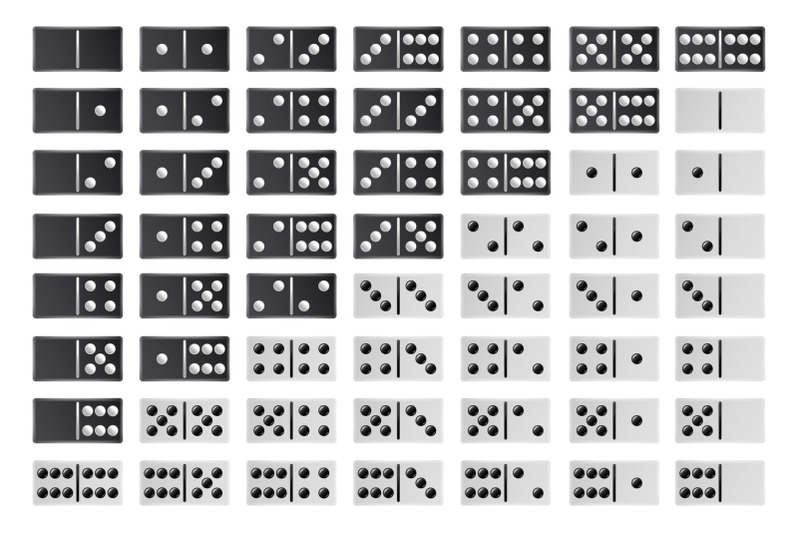 domino-full-big-set-vector-black-and-white-color-realistic-dominoes-bones-collection-isolated-on-white-28-pieces-for-game