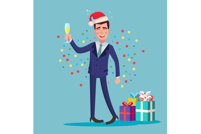 drunk-man-vector-alcohol-corporate-christmas-party-at-restaurant-drink-alcoholic-drinks-isolated-flat-cartoon-character-illustration