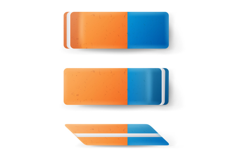 eraser-isolated-vector-classic-blue-orange-rubber-sign-realistic-illustration