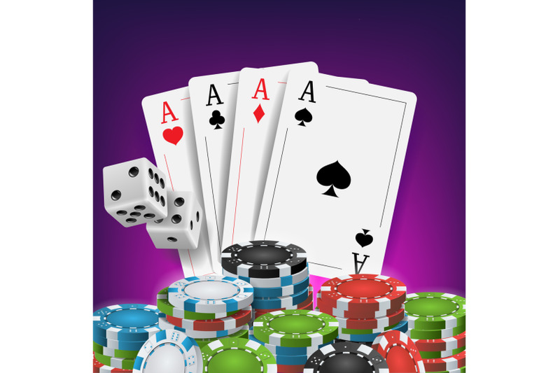 casino-poker-design-vector-poker-cards-chips-playing-gambling-cards-royal-casino-retro-poker-club-illustration